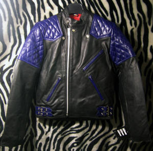 CHUPA MOTORBIKE AZUL Y NEGRA