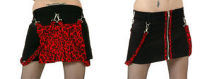 2-MINIFALDA LEOPARDO ROJO