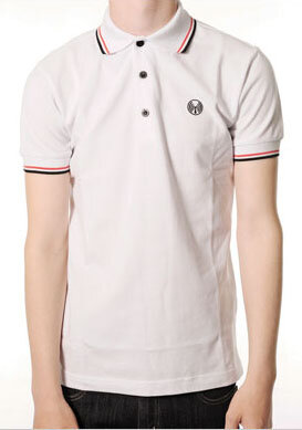 polo rayas rojas y blancas