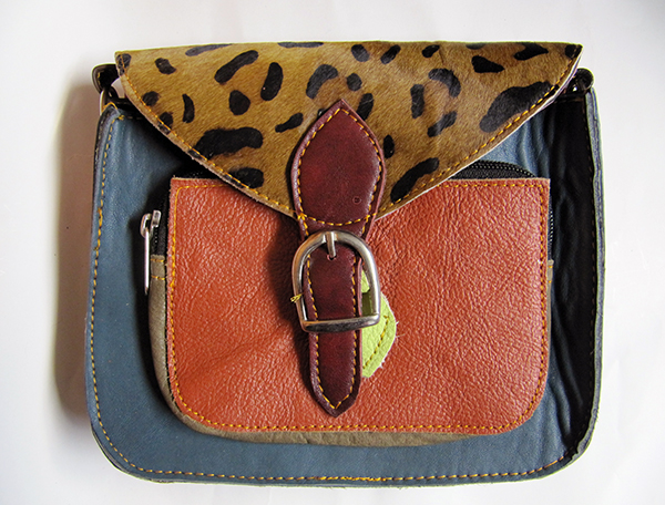 Bolso Cuero Colores Leopardo 2