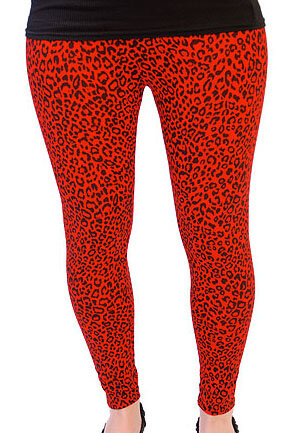 Leggings Leopardo Rojo
