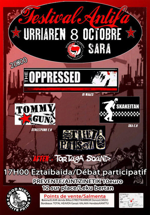 ENTRADAS PARA EL CONCIERTO DE OPPRESSED EN SARA