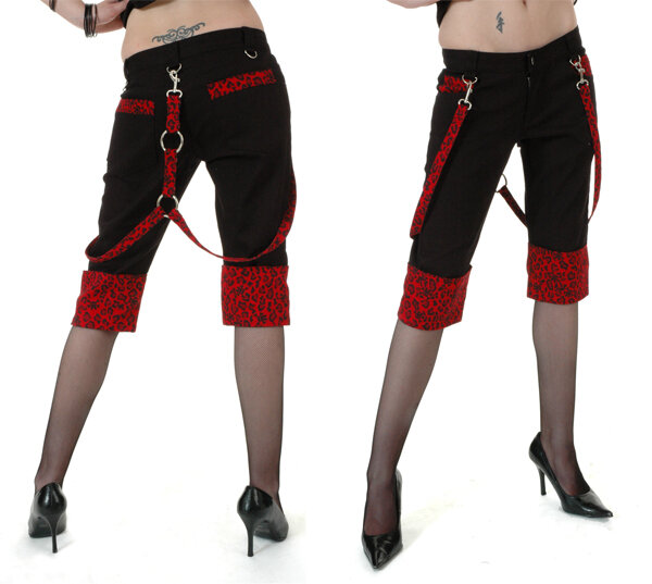 pantalones cortos punk