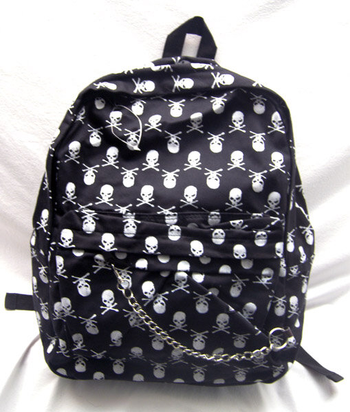 Bolso Gotico Mochila Negra Con Tachuelas JIEROTYX-mochila De Piel